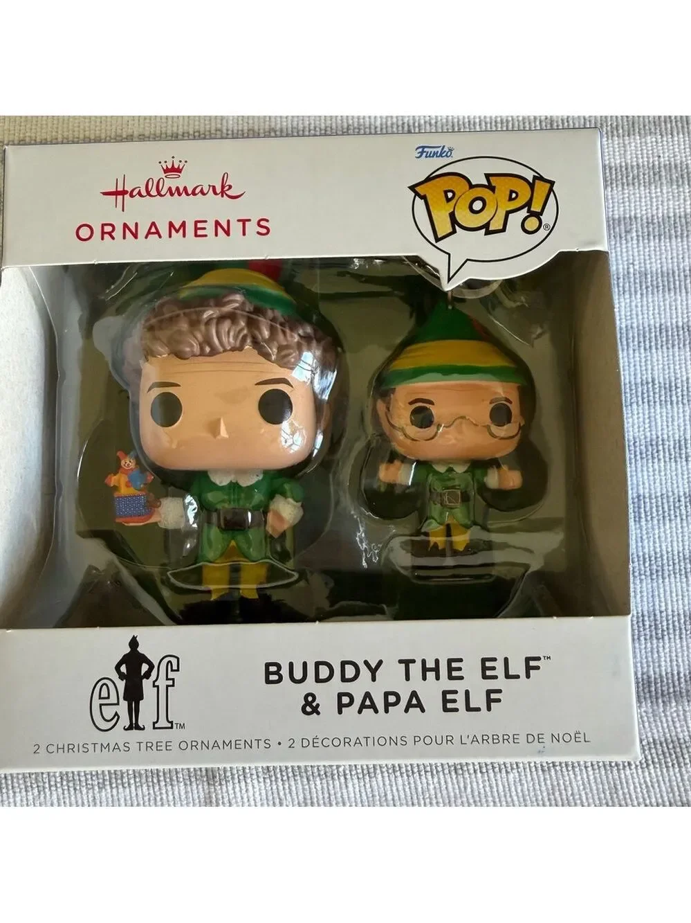Hallmark Ornaments Funko POP! Buddy the Elf and Papa Elf